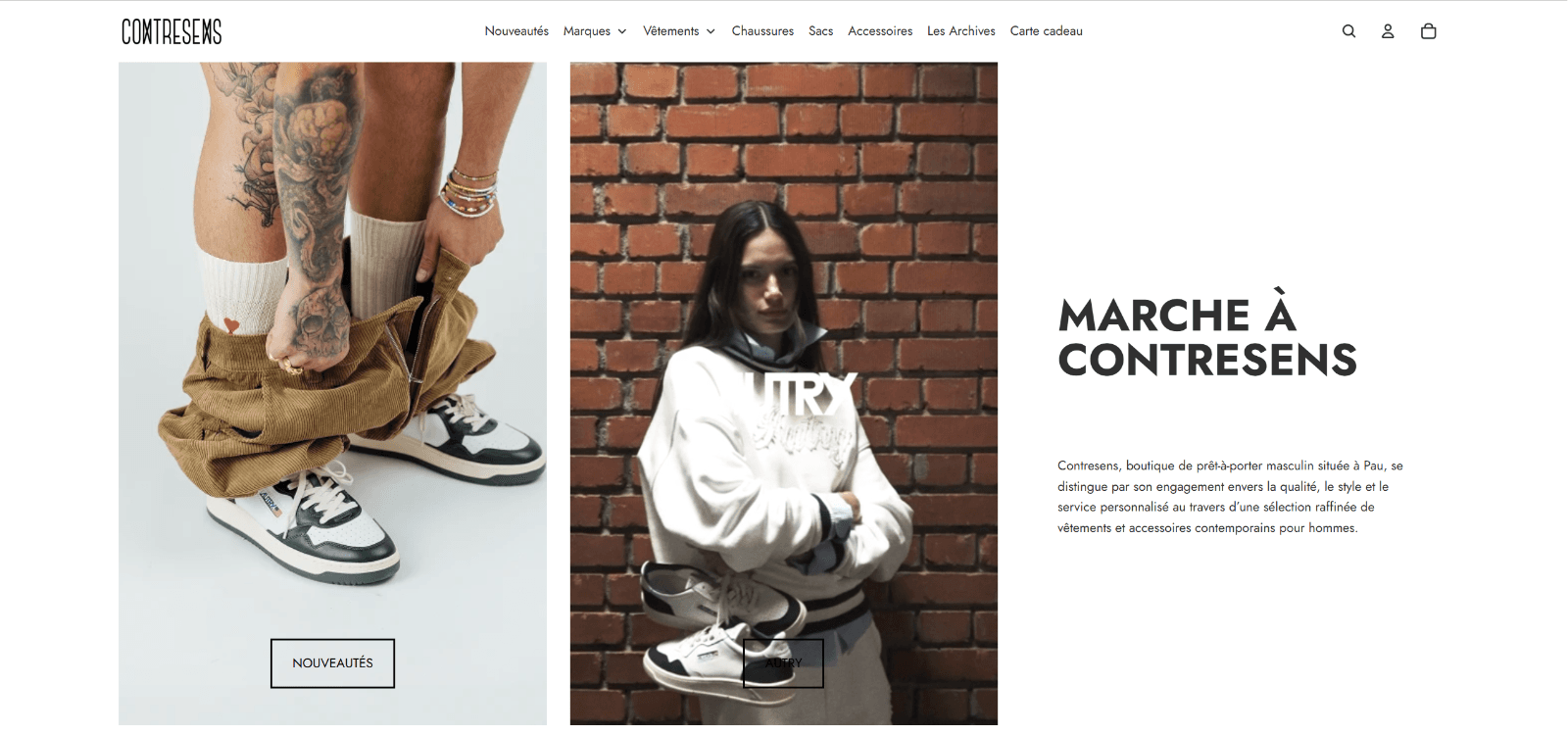 Contresens : marche à Contresens : la boutique en ligne du concept store palois, réalisé par AVB